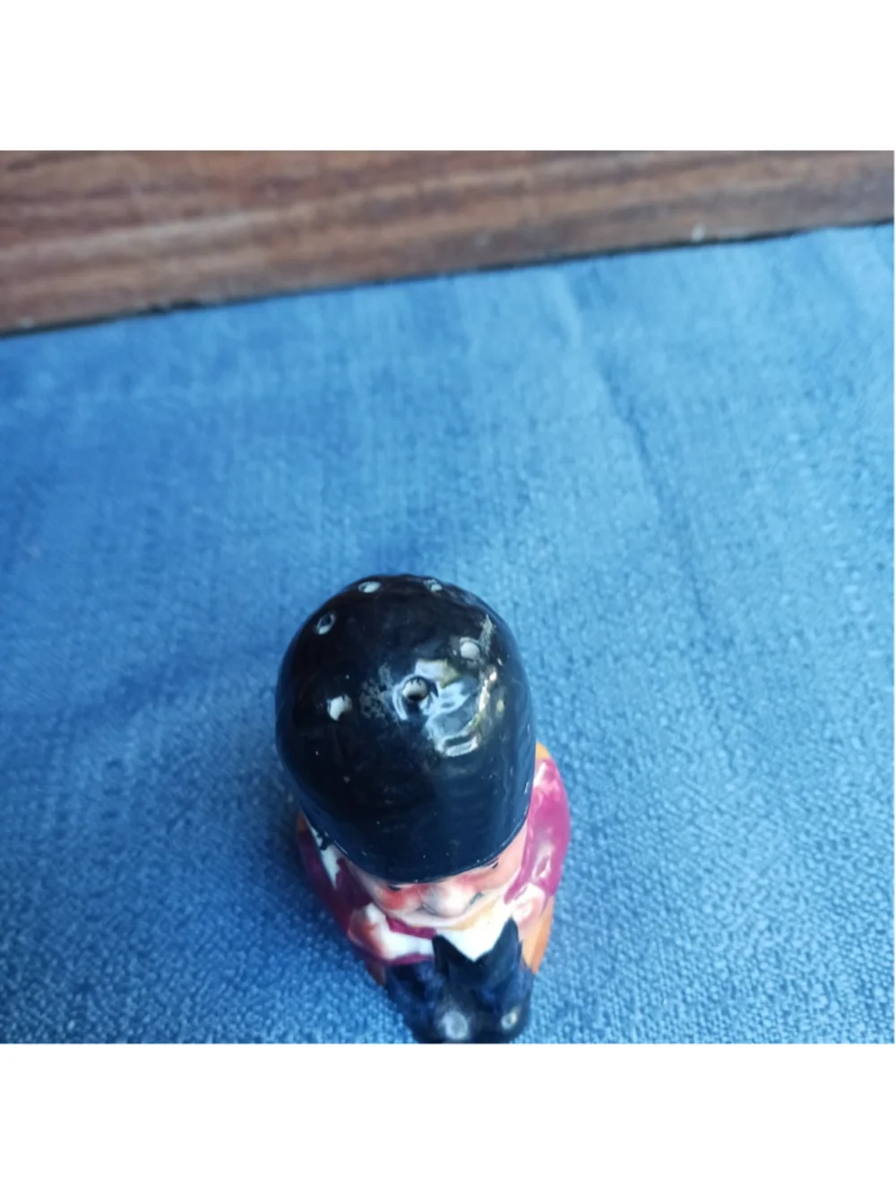 Vintage Shorter's England Ceramic Guardsman Salt Shaker 2.5 In